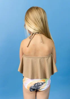 Kortni Jeane Ribbed Sand Brown | Mini Swing Top RibbedSandBrown Online
