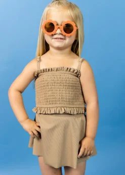 Kortni Jeane Ribbed Sand Brown | Mini Who Wears Short Skirts RibbedSandBrown Online