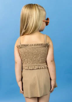 Kortni Jeane Ribbed Sand Brown | Mini Who Wears Short Skirts RibbedSandBrown Online