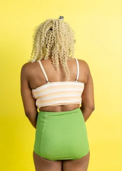 Kortni Jeane Ribbed Spring Green | Extended High-Waisted Bottoms RibbedSpringGreen Outlet