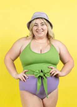 Kortni Jeane Ribbed Spring Green | Tied-Up Top RibbedSpringGreen Hot