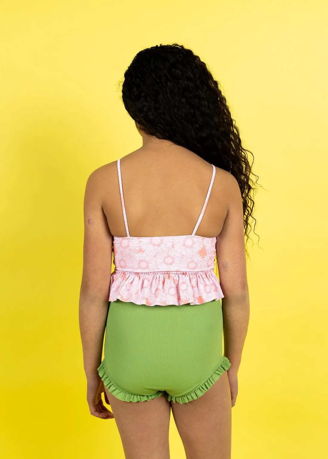 Kortni Jeane Ribbed Spring Green | Youth All Ruffled Up Bottoms RibbedSpringGreen New