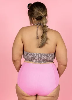 Kortni Jeane Ribbed Sweet Pink | Extended High-Waisted Bottoms RibbedSweetPink Hot