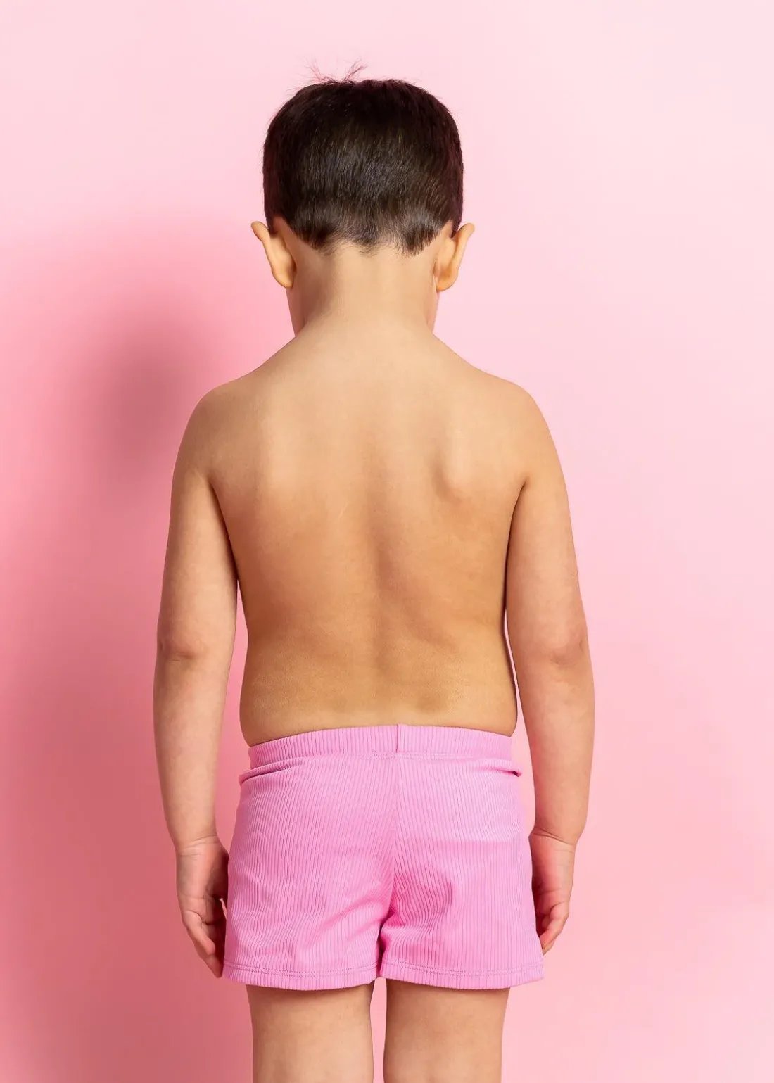 Kortni Jeane Ribbed Sweet Pink | Mini Euro Shorts RibbedSweetPink Best