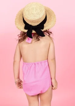 Kortni Jeane Ribbed Sweet Pink | Mini Romper One-Piec Discount