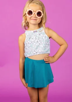 Kortni Jeane Ribbed Tide Pool Blue | Mini Who Wears Short Skirts RibbedTidePoolBlue New