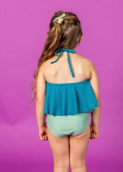 Kortni Jeane Ribbed Tide Pool Blue | Mini Swing Top RibbedTidePoolBlue Clearance