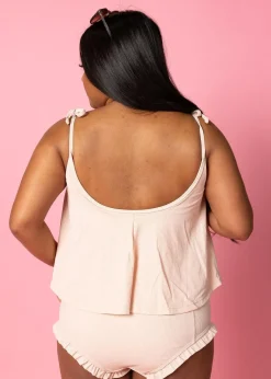 Kortni Jeane Ribbed Whipped Peach | All Ruffled Up Bottoms RibbedWhippedPeach Discount