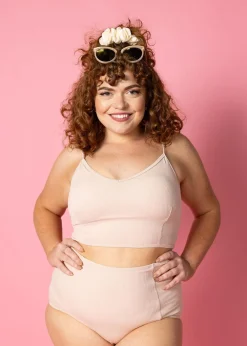 Kortni Jeane Ribbed Whipped Peach | High-Waisted Bottoms RibbedWhippedPeach New