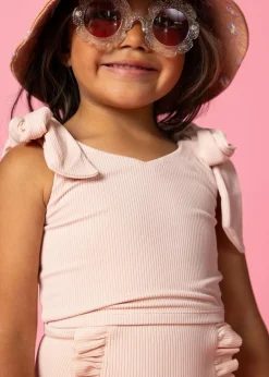 Kortni Jeane Ribbed Whipped Peach | Mini Knot Top RibbedWhippedPeach Hot