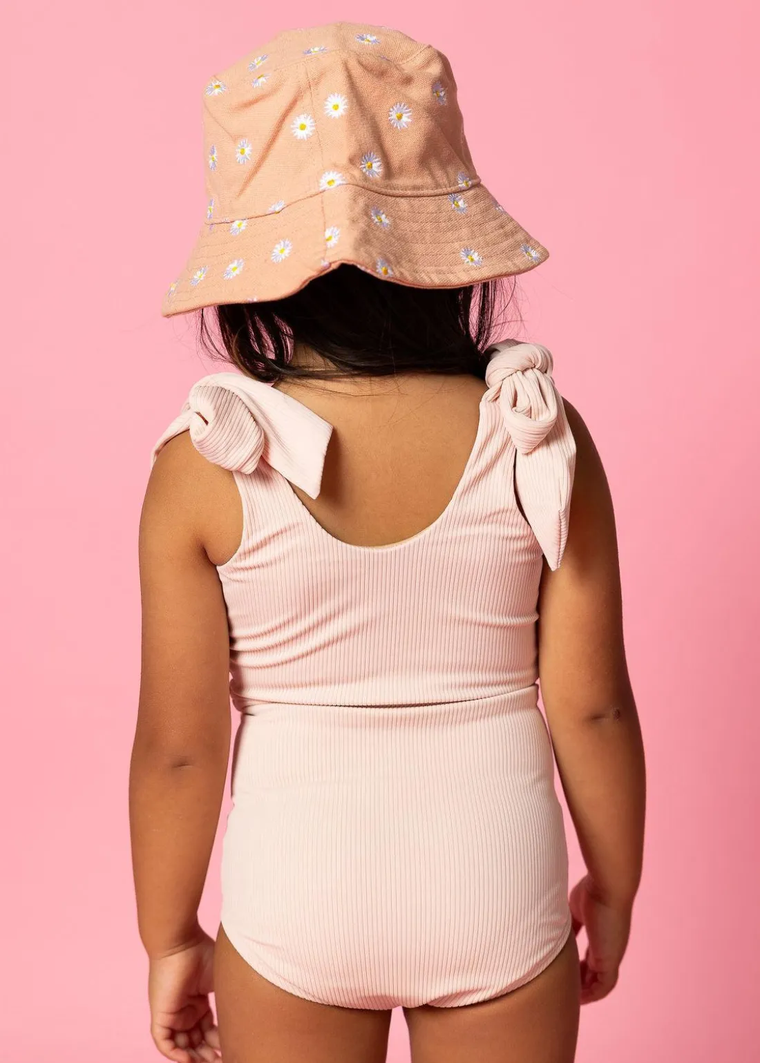 Kortni Jeane Ribbed Whipped Peach | Mini Down in Front Ruffle Bottoms RibbedWhippedPeach Best
