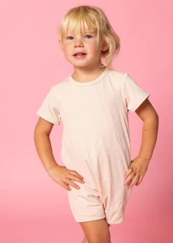 Kortni Jeane Ribbed Whipped Peach | Mini Shorties Rashguard (Unisex) RibbedWhippedPeach New