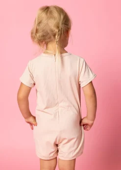 Kortni Jeane Ribbed Whipped Peach | Mini Shorties Rashguard (Unisex) RibbedWhippedPeach New