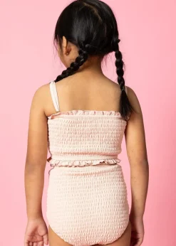 Kortni Jeane Ribbed Whipped Peach | Mini Smocked Bottoms RibbedWhippedPeach Outlet