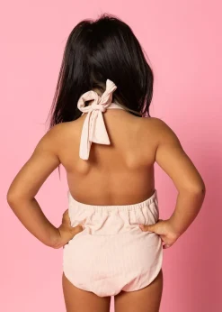 Kortni Jeane Ribbed Whipped Peach | Mini Romper One-Piece RibbedWhippedPeach Outlet
