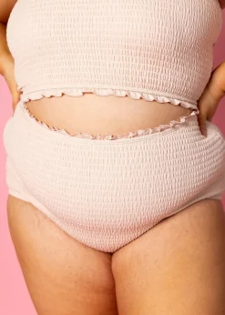 Kortni Jeane Ribbed Whipped Peach | Smocked Bottoms RibbedWhippedPeach Best