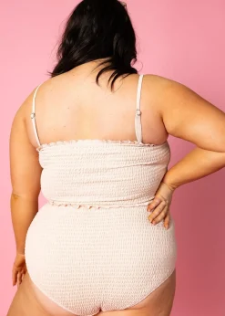 Kortni Jeane Ribbed Whipped Peach | Smocked Bottoms RibbedWhippedPeach Best