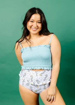 Kortni Jeane | Mid-Ruffle Bottoms Sea-Haw Hot