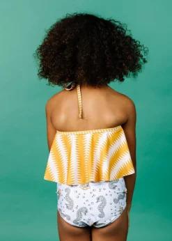 Kortni Jeane | Mini Down in Front Ruffle Bottoms Sea-Haw Best