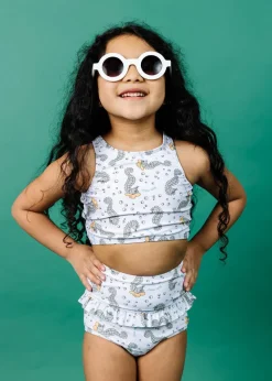 Kortni Jeane | Mini Mid-Ruffle Bottoms Sea-Haw Clearance