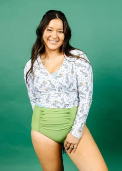 Kortni Jeane | Wrap Top Rashguard Sea-Haw Clearance