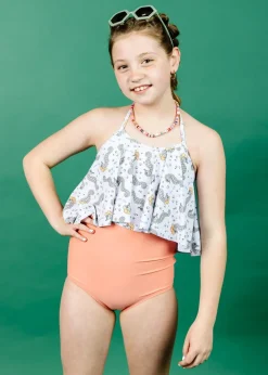 Kortni Jeane | Youth Swing Top Sea-Haw Hot