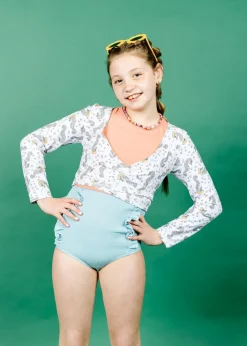 Kortni Jeane | Youth Wrap Top Rashguard Sea-Haw Best