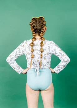 Kortni Jeane | Youth Wrap Top Rashguard Sea-Haw Best