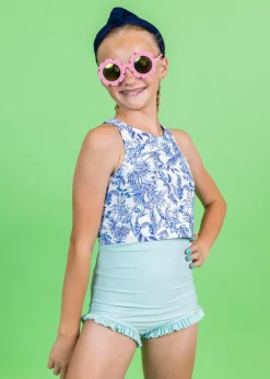 Kortni Jeane | Youth All Ruffled Up Bottoms Spearmint Clearance
