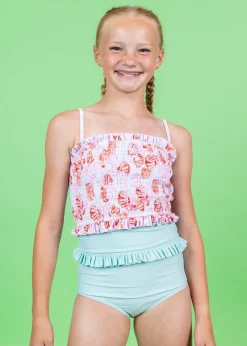 Kortni Jeane | Youth Mid-Ruffle Bottoms Spearmint Clearance