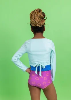 Kortni Jeane | Youth Wrap Top Rashguard Spearmint Outlet