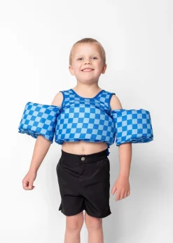 Kortni Jeane Splasher | Blue Checkered BlueCheckered Sale