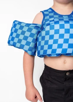 Kortni Jeane Splasher | Blue Checkered BlueCheckered Sale