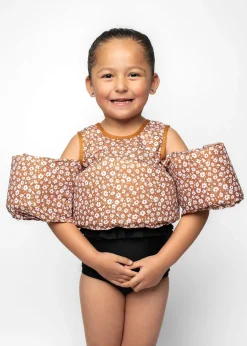 Kortni Jeane Splasher | Brown Ditsy Floral brown_ditsy_floral Clearance