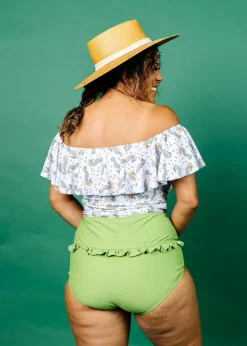 Kortni Jeane Sweet Pea Green | Mid-Ruffle Bottoms SweetPeaGreen New