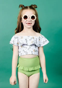 Kortni Jeane Sweet Pea Green | Mini Mid-Ruffle Bottoms SweetPeaGreen Fashion