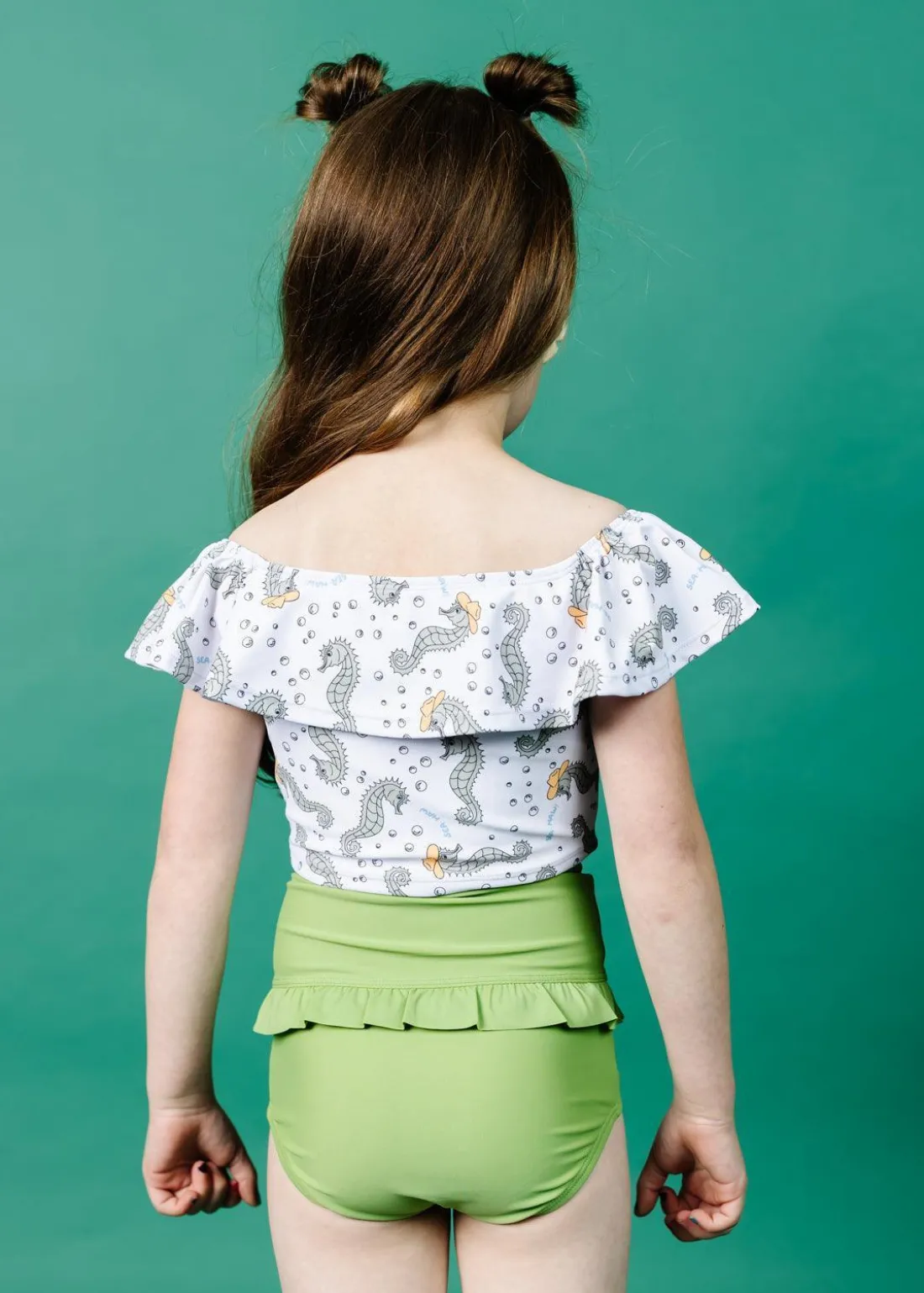 Kortni Jeane Sweet Pea Green | Mini Mid-Ruffle Bottoms SweetPeaGreen Fashion