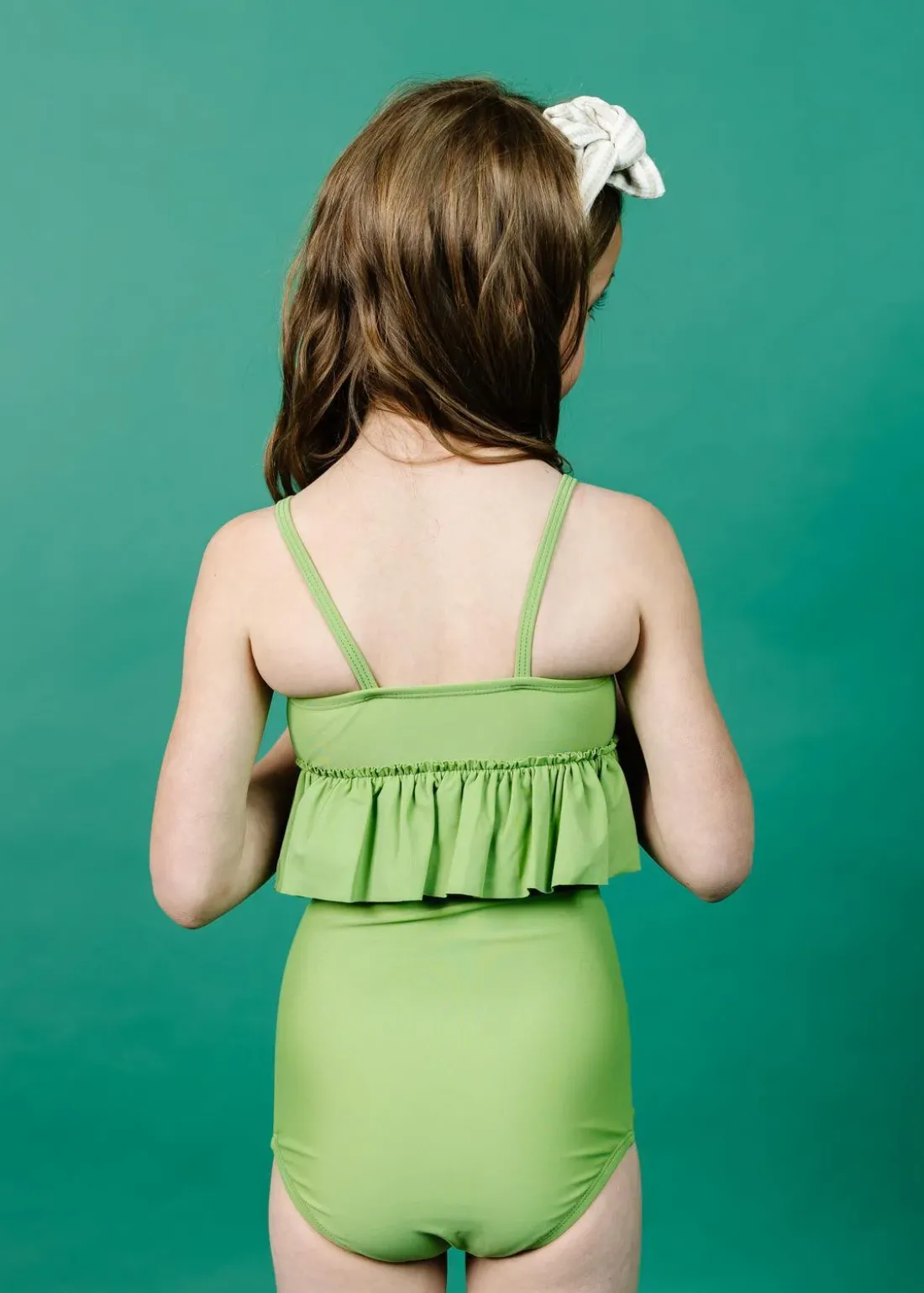 Kortni Jeane Sweet Pea Green | Mini Peplum Top SweetPeaGreen New
