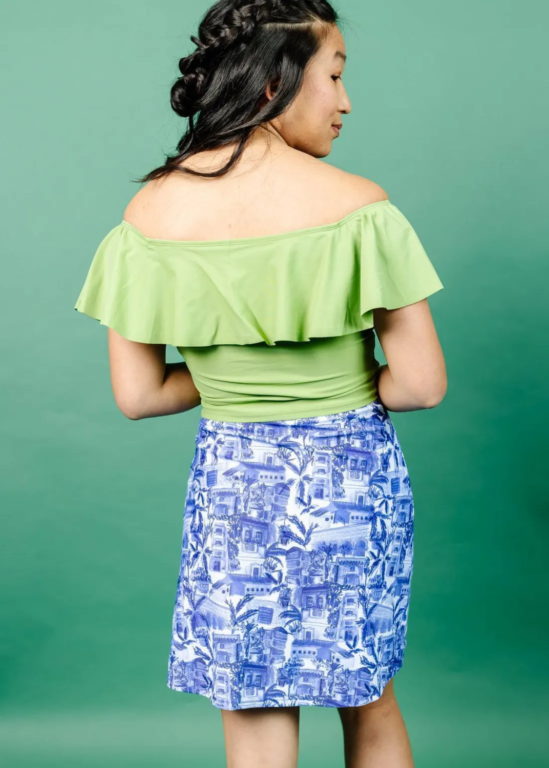 Kortni Jeane Sweet Pea Green | Ruffled Around Top SweetPeaGreen Fashion