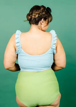 Kortni Jeane Sweet Pea Green | Tie-Up-Front Bottoms SweetPeaGreen Clearance