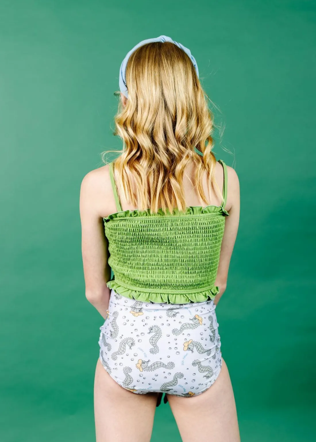 Kortni Jeane Sweet Pea Green | Youth Bandeau Top Best