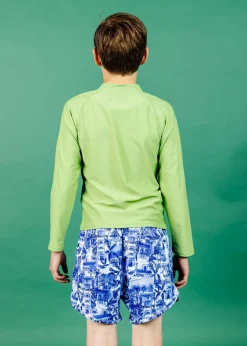 Kortni Jeane Sweet Pea Green | Youth Rashguard Top (Unisex) SweetPeaGreen New