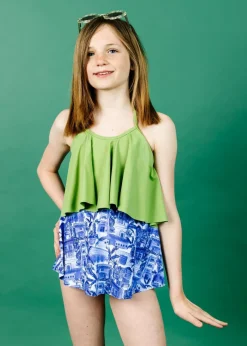 Kortni Jeane Sweet Pea Green | Youth Swing Top SweetPeaGreen Online
