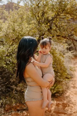 Kortni Jeane | Baby Simply One-Piece Taupe Clearance