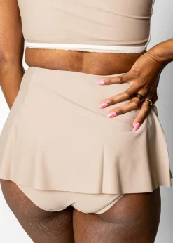 Kortni Jeane | Detached Short Skirt Taupe Fashion