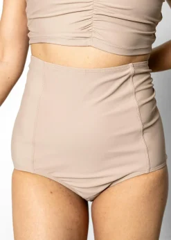 Kortni Jeane | Extended High-Waisted Bottoms Taupe Best
