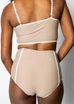 Kortni Jeane | Lined Up Bottoms Taupe Outlet