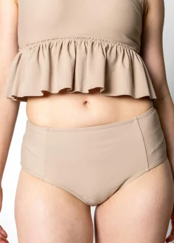 Kortni Jeane | Mid-Rise Bottoms Taupe Discount