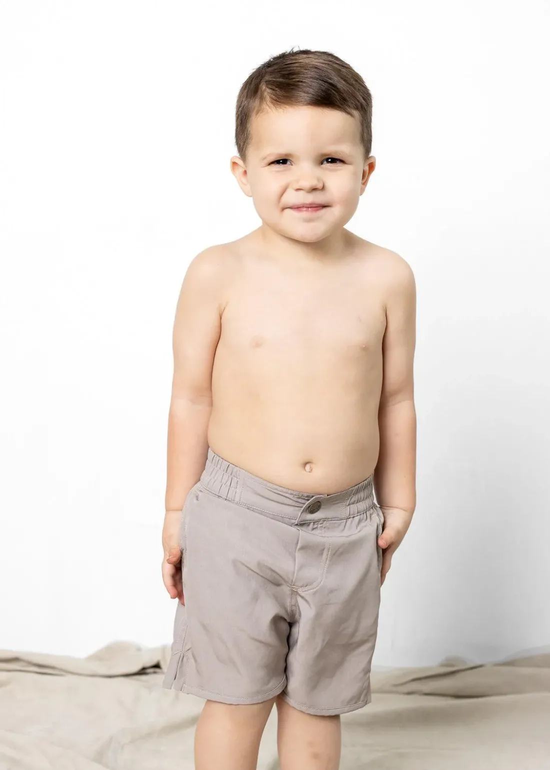 Kortni Jeane | Mini Boardies Taupe Outlet
