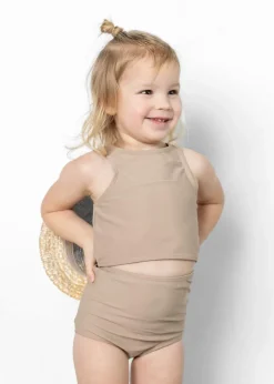 Kortni Jeane | Mini High-Waisted Bottoms Taupe Fashion